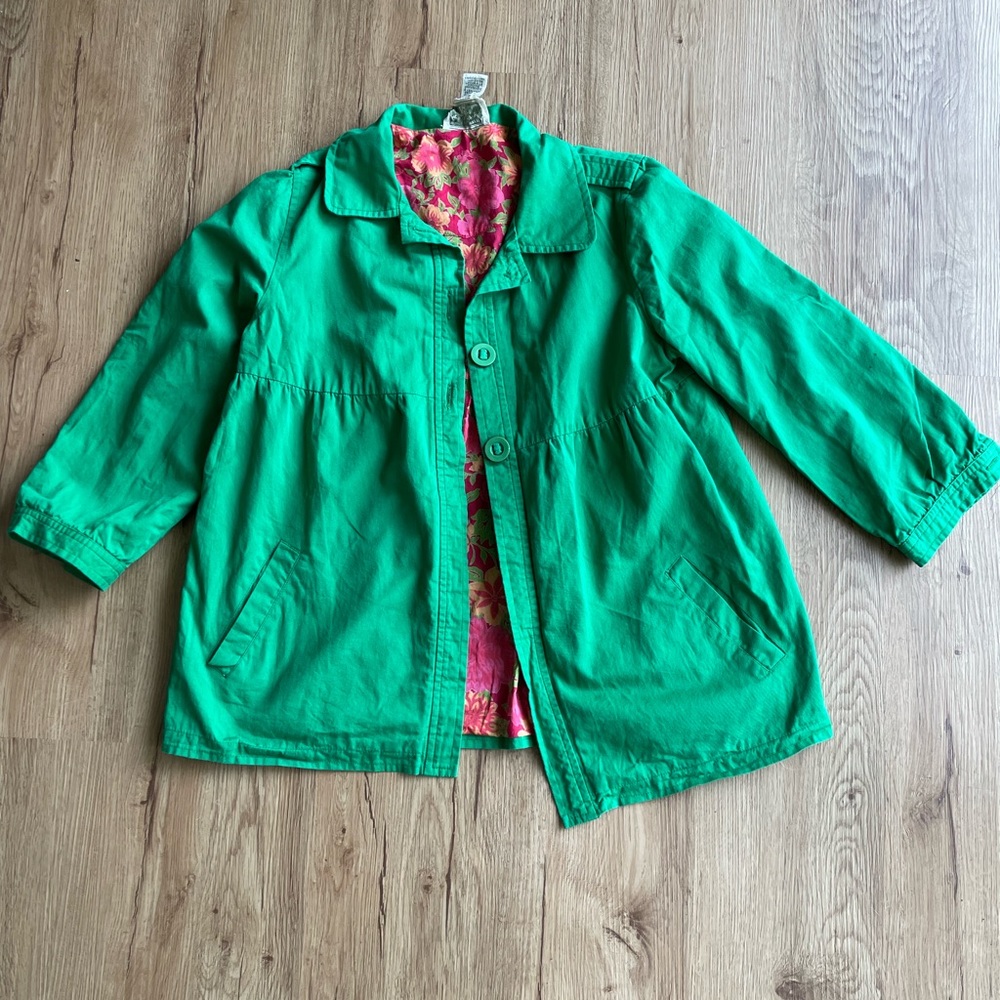 April Cornell Kelly Green Spring Summer Jacket